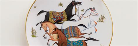 hermes plates horse